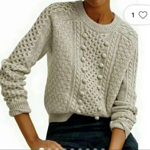 Popcorn Cable-knit Sweater